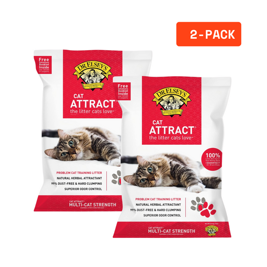 2 Pack Dr. Elsey's Precious Cat Multi-Cat Clumping Unscented Clay Cat Litter