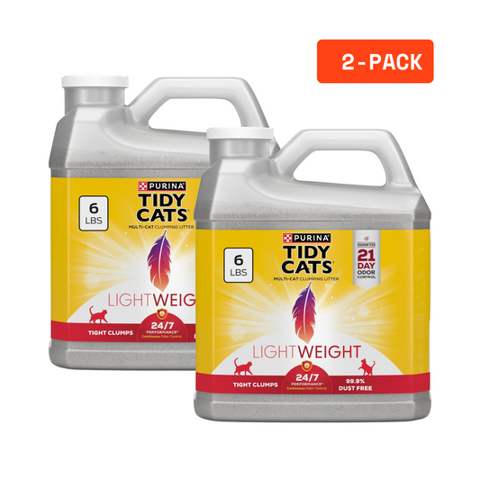 2Pack Purina Tidy Cats Lightweight 24/7 Performance Odor Control Clumping Cat Litter