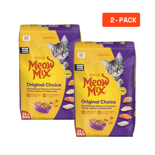 2Pack Original Choice Dry Cat Food, 22 Pound Bag