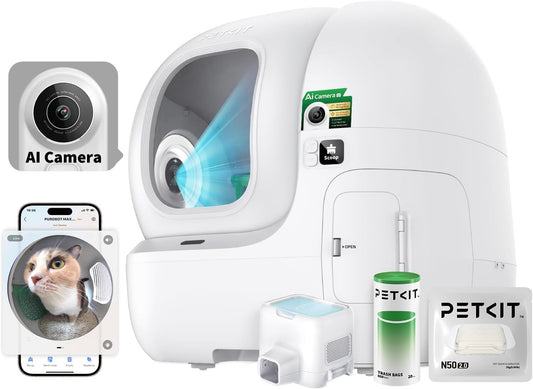 PETKIT Purobot Ultra Self-Packing & AI-Powered Camera Automatic Cat Litter Box