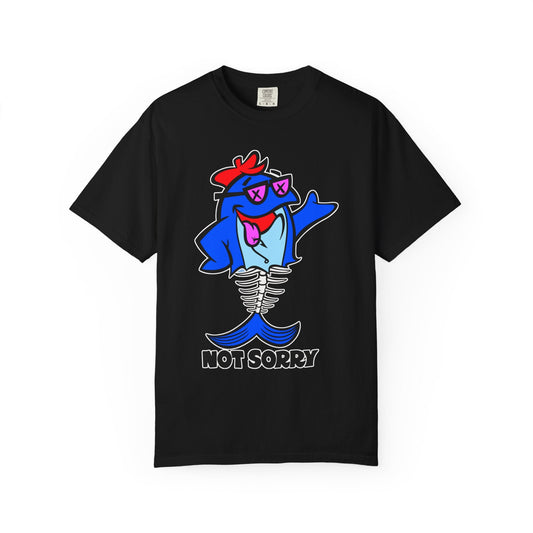 NOT SORRY – Cool Fishbone Graphic Tee Printify