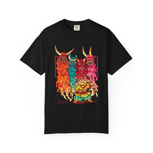 Yokai Samurai T-Shirt – Four Demon Spirits Printify