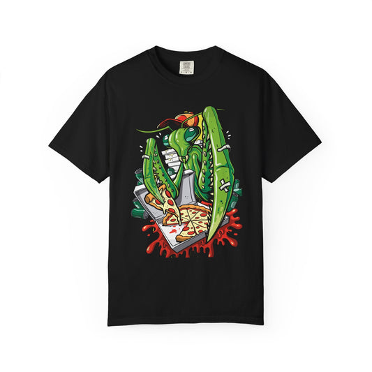 Pizza Mantis T-Shirt – Slice & Slay Style Printify