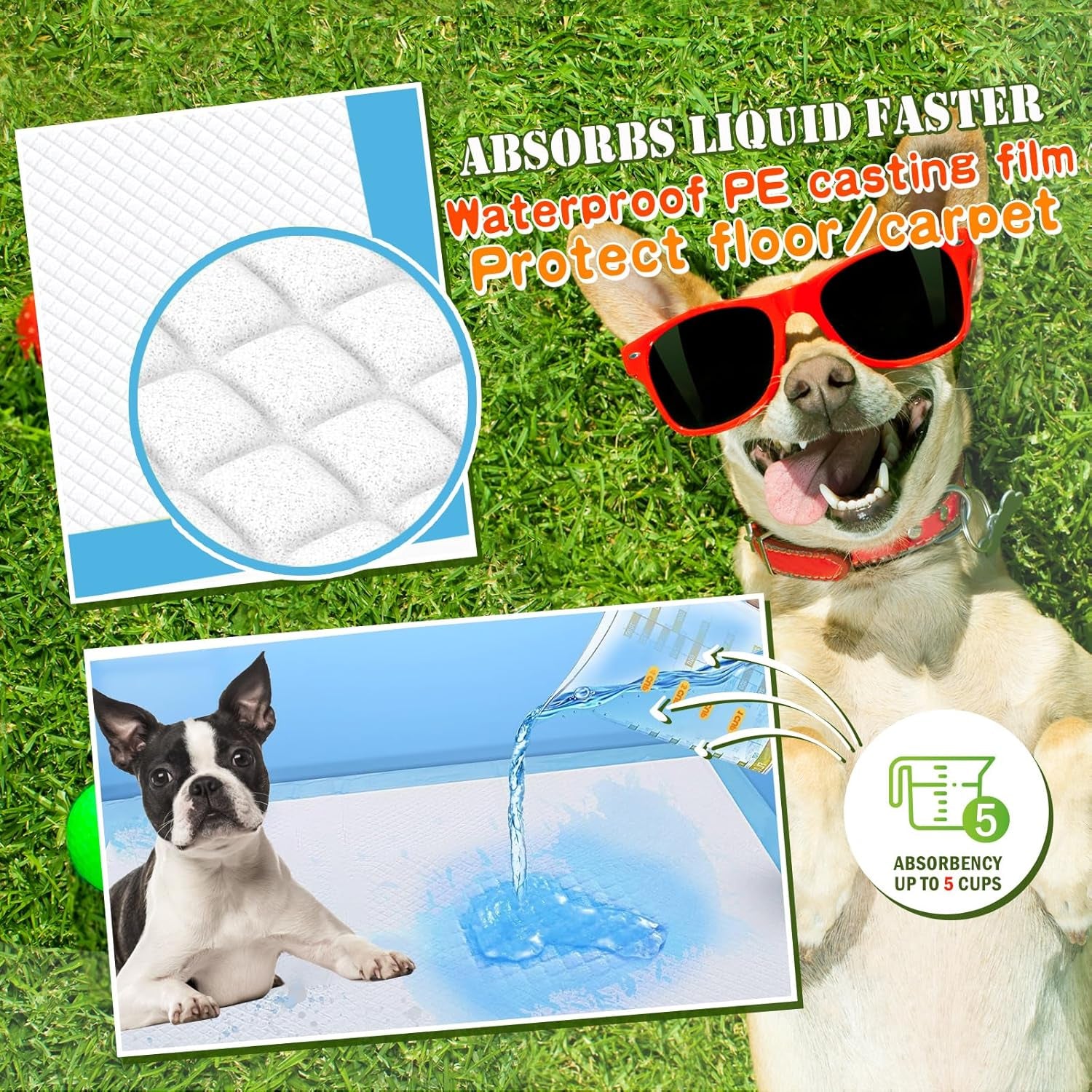 Dog and Puppy Training Pads, X-Large 30x36 inches 150 Count Dog Pee Potty