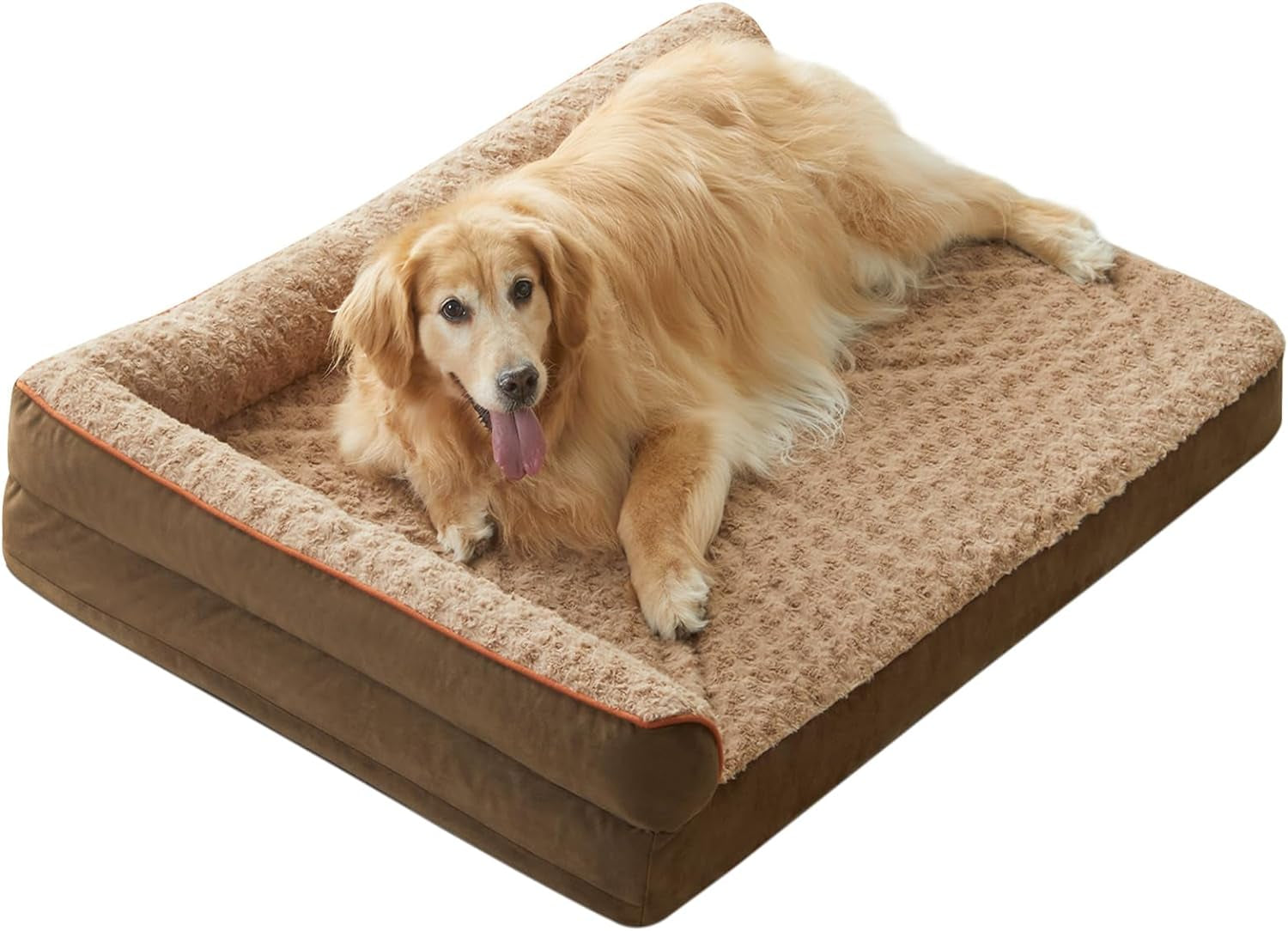 Orthopedic Dog Bed for Extra Large Dogs-Big Waterproof Sofa Dog Bed with Removable Washable Cover, Large Pet Bed with Waterproof Lining and Nonskid Bottom,Pet Bed for Large Dogs