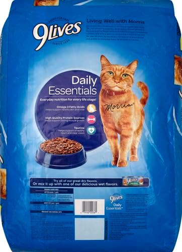 2 Bag 9Lives Daily Essentials Dry Cat Food, 20-Pound Bag