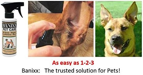 Banixx Pet Liquid Spray 8oz Ear Infection Hot Spot Ringworm Wounds