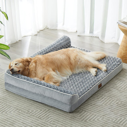 Orthopedic Dog Bed for Extra Large Dogs-Big Waterproof Sofa Dog Bed with Removable Washable Cover, Large Pet Bed with Waterproof Lining and Nonskid Bottom,Pet Bed for Large Dogs