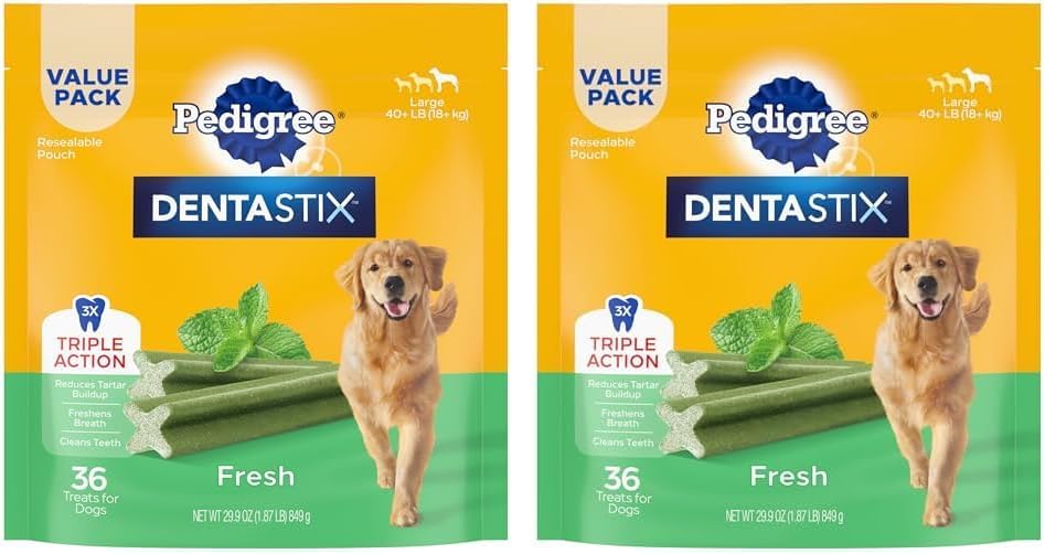 2 Pack Pedigree Dentastix Treats for Dogs Variety Pack, 2.73 lb