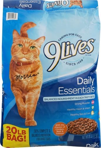 2 Bag 9Lives Daily Essentials Dry Cat Food, 20-Pound Bag