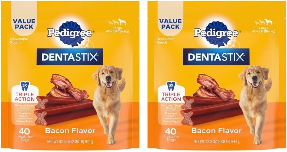 2 Pack Pedigree Dentastix Treats for Dogs Variety Pack, 2.73 lb