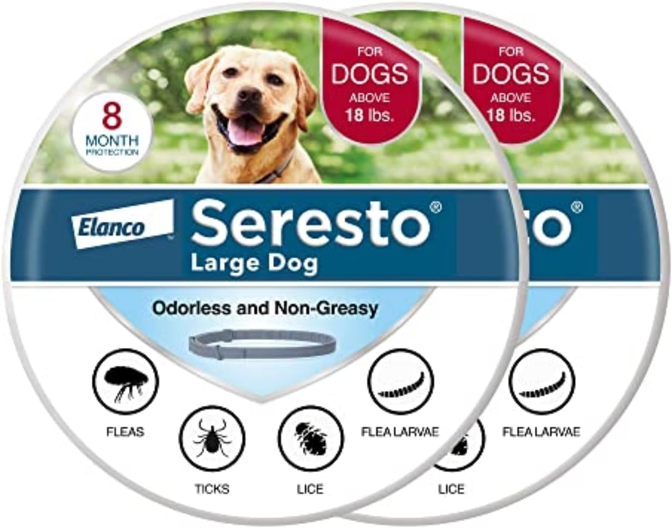 Seresto Flea and Tick Collar for LARGE Dogs NEW & SEALED!