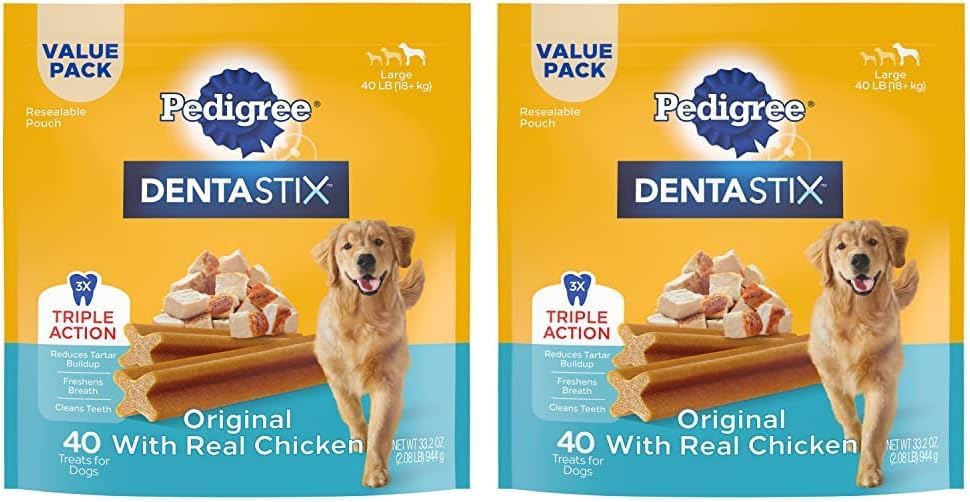2 Pack Pedigree Dentastix Treats for Dogs Variety Pack, 2.73 lb