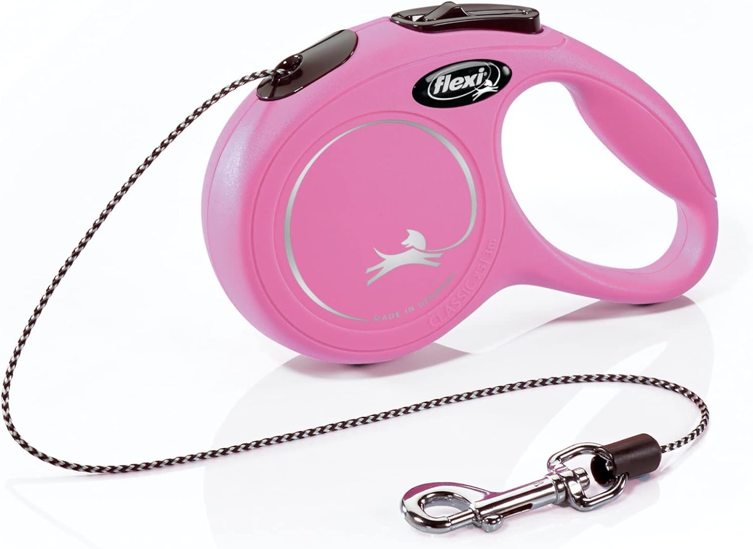 Flexi 26ft Retractable Dog Leash Medium Black Premium Quality Safety Control
