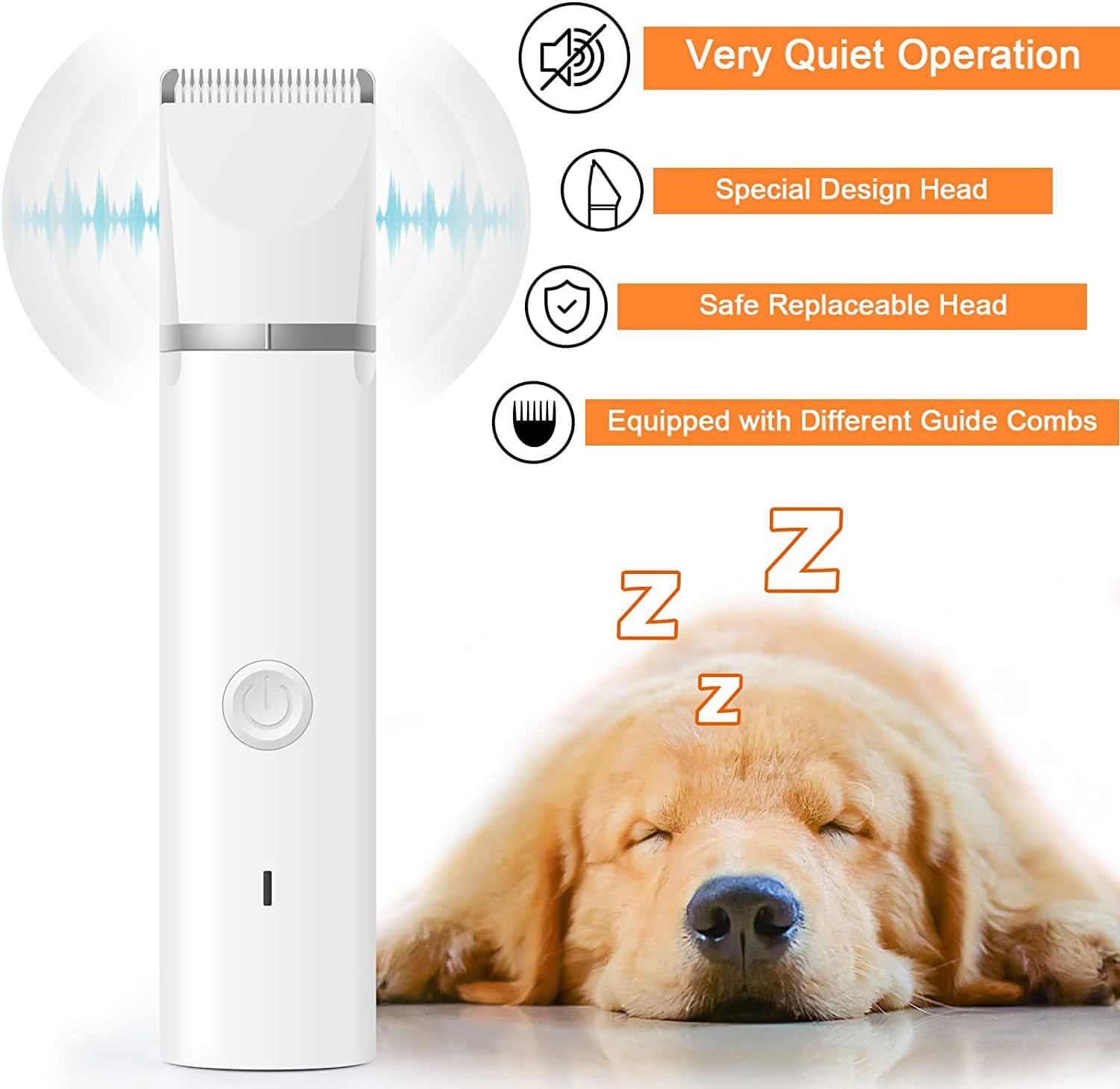 Dog Clippers Grooming Kit Hair Clipper-Low Noise Paw Trimmer