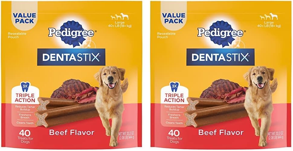 2 Pack Pedigree Dentastix Treats for Dogs Variety Pack, 2.73 lb