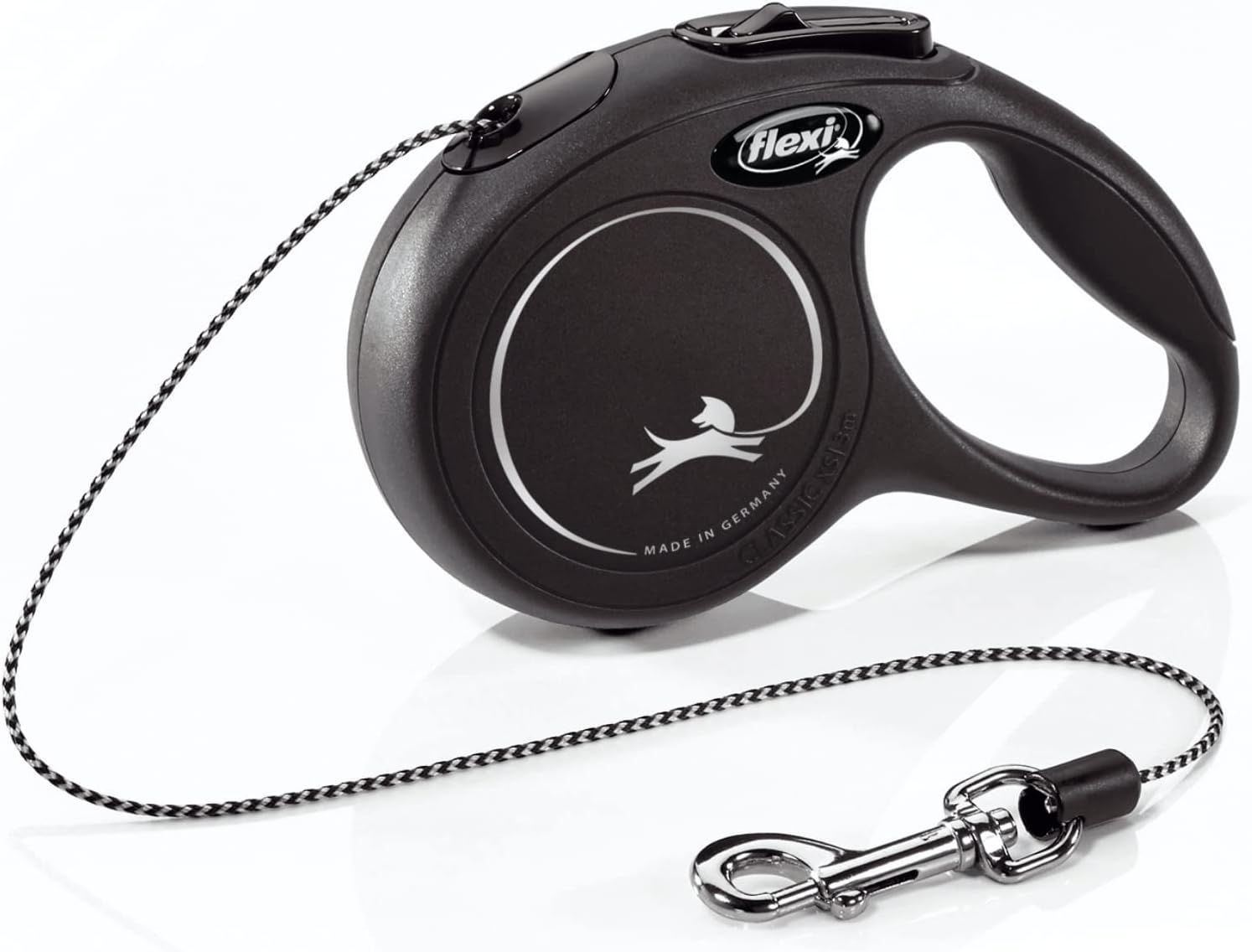 Flexi 26ft Retractable Dog Leash Medium Black Premium Quality Safety Control