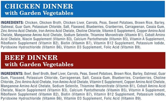 Blue Buffalo Chicken & Beef Pate Wet Dog Food for Adult Dogs - 12.5oz/6ct