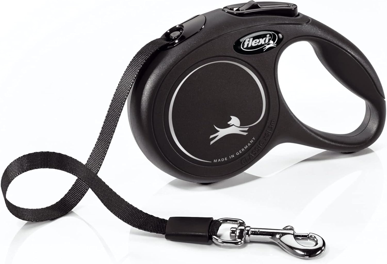 Flexi 26ft Retractable Dog Leash Medium Black Premium Quality Safety Control