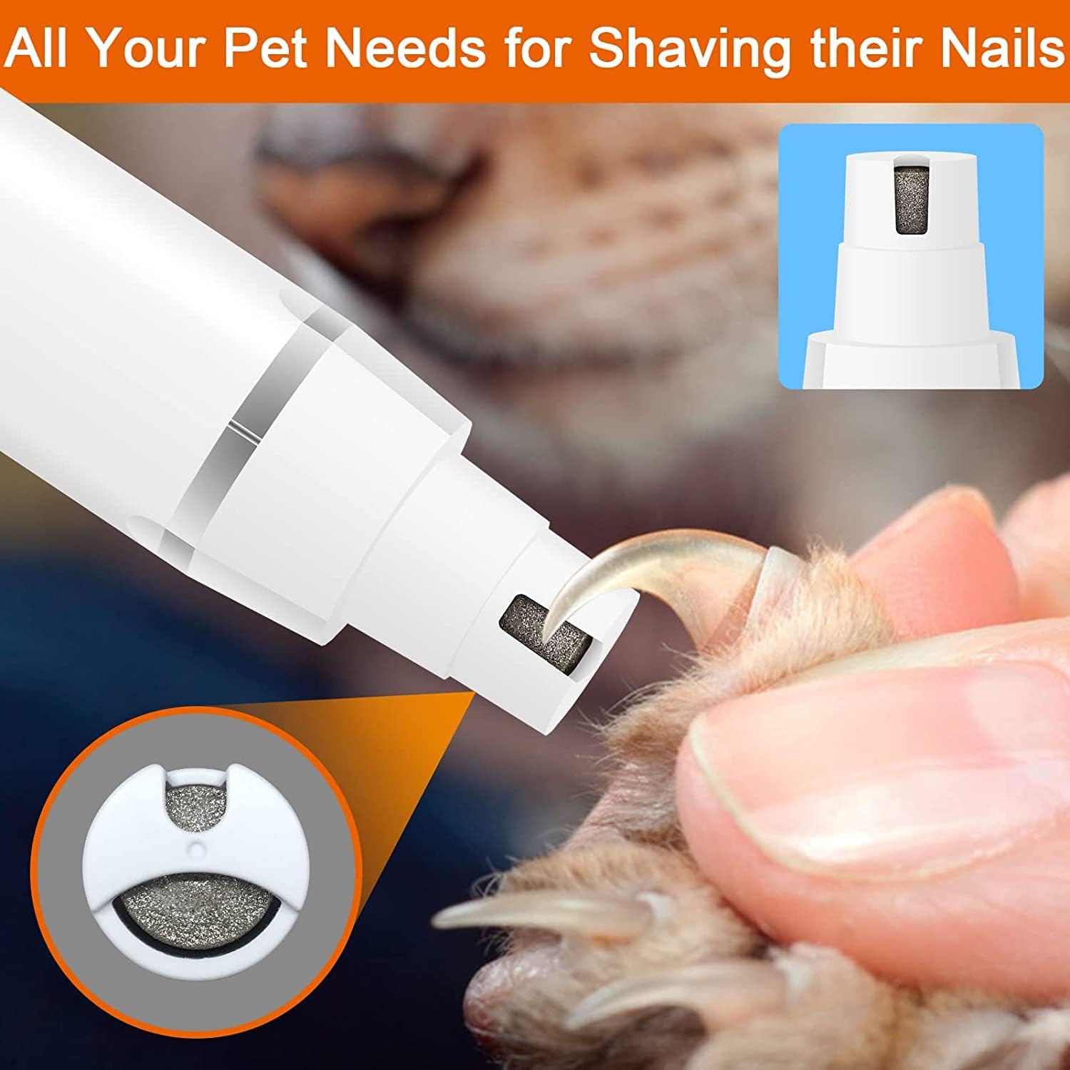 Dog Clippers Grooming Kit Hair Clipper-Low Noise Paw Trimmer