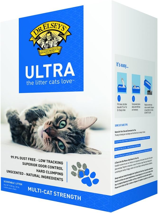 2Pack Ultra Unscented Clumping Clay Cat Litter 18 Lb Bag