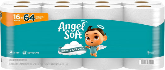 Angel Soft Toilet Paper Mega Count 16