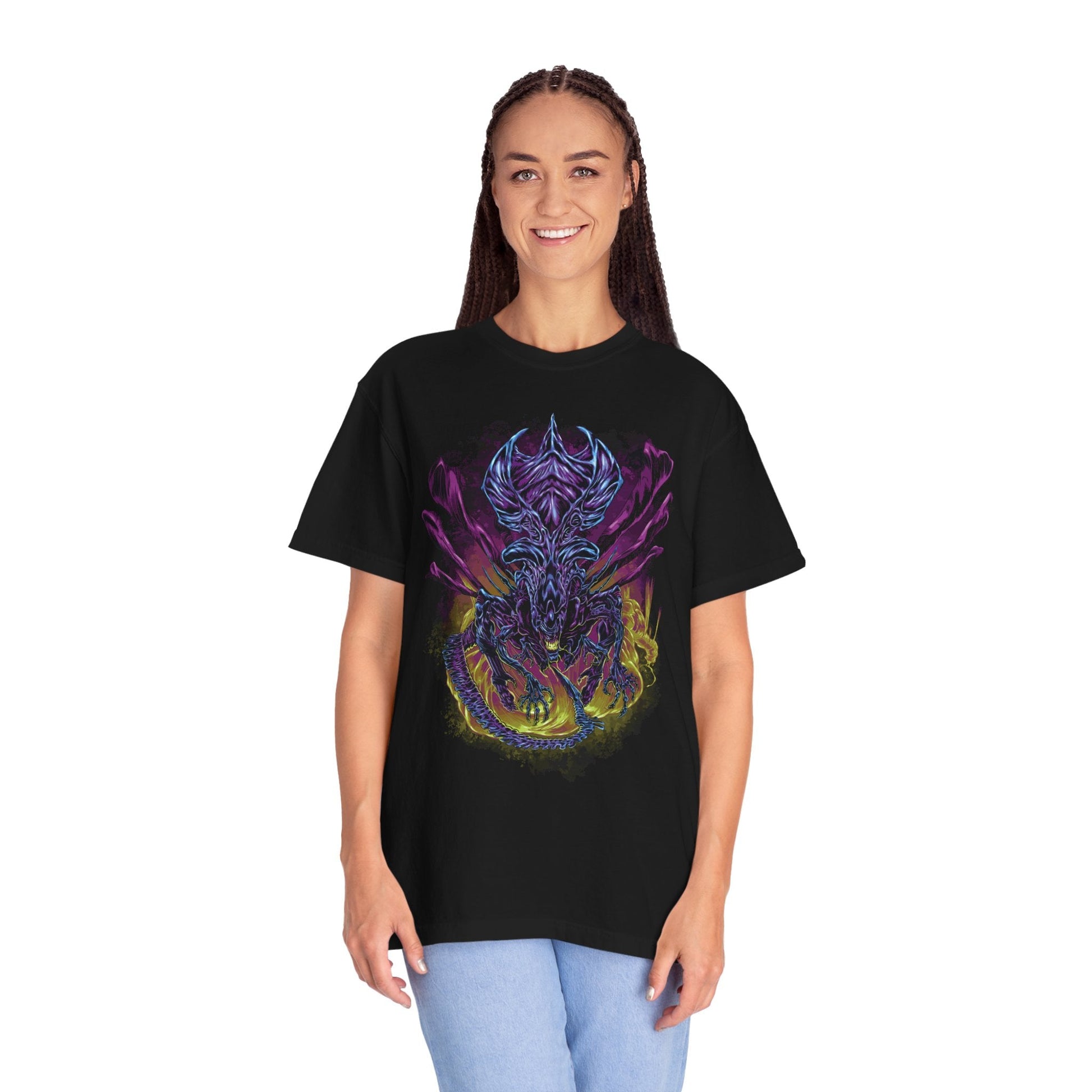Alien Queen T-Shirt – Galactic Terror Has Arrived Printify