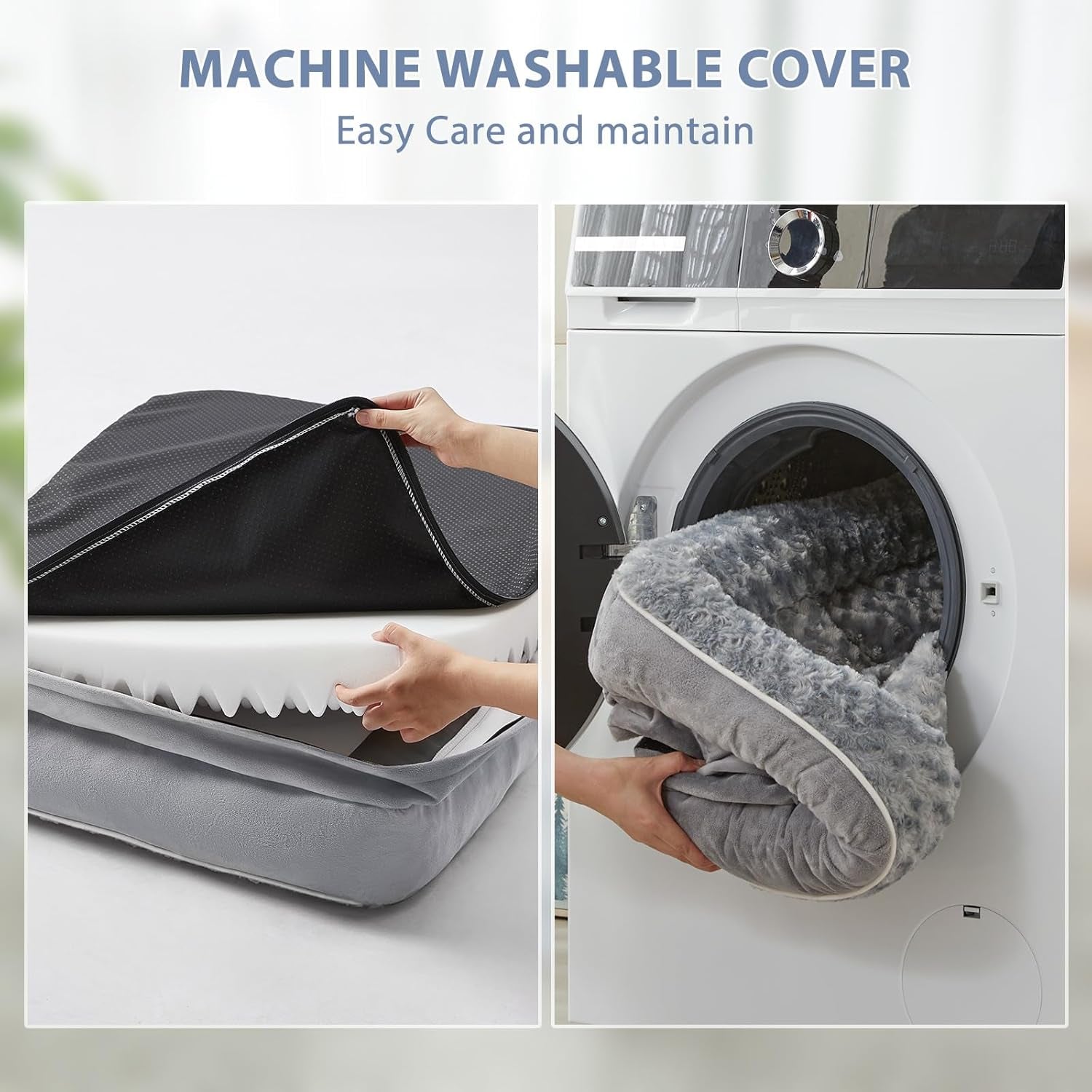 Orthopedic Dog Bed for Extra Large Dogs-Big Waterproof Sofa Dog Bed with Removable Washable Cover, Large Pet Bed with Waterproof Lining and Nonskid Bottom,Pet Bed for Large Dogs
