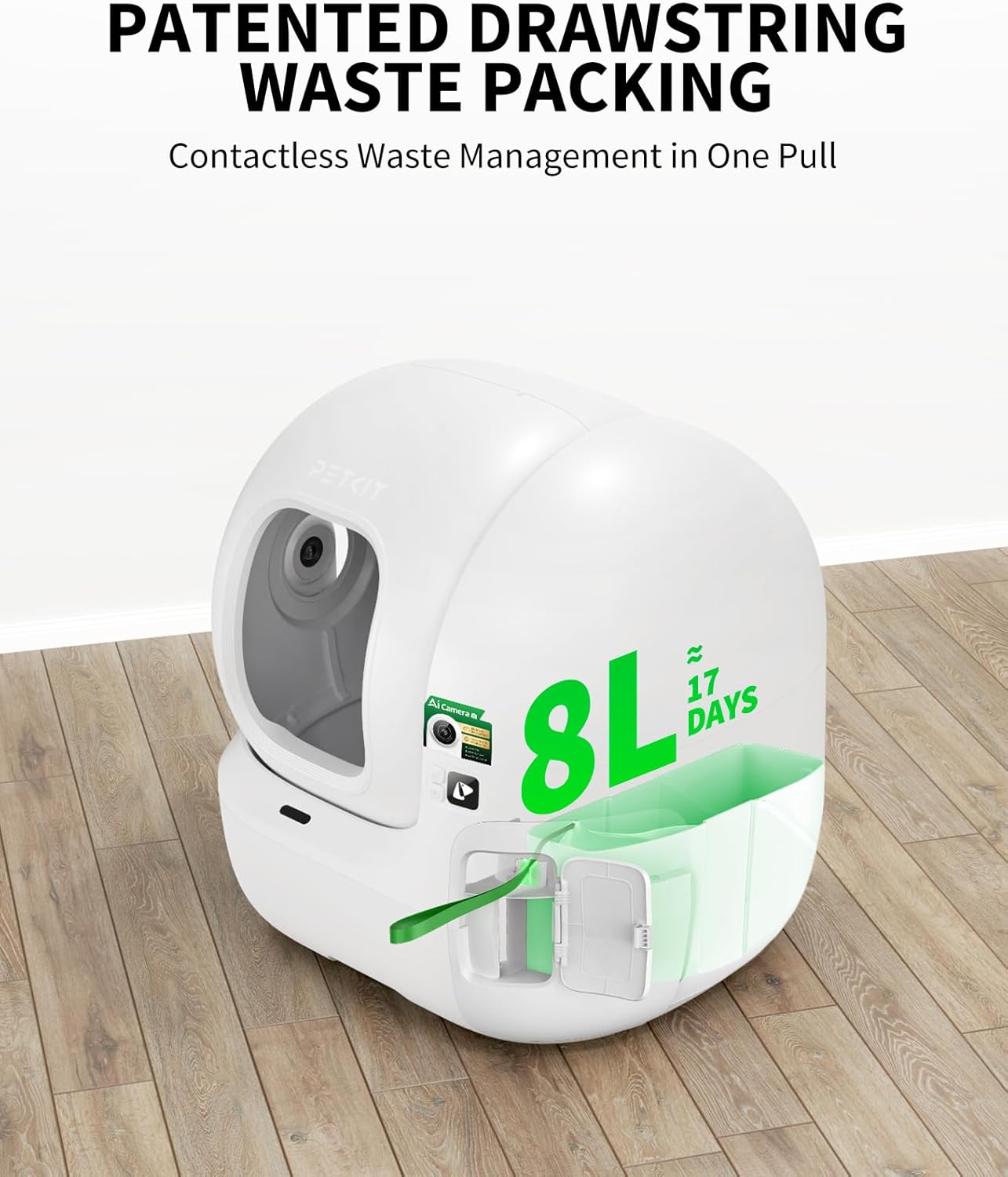 PETKIT Purobot Ultra Self-Packing & AI-Powered Camera Automatic Cat Litter Box