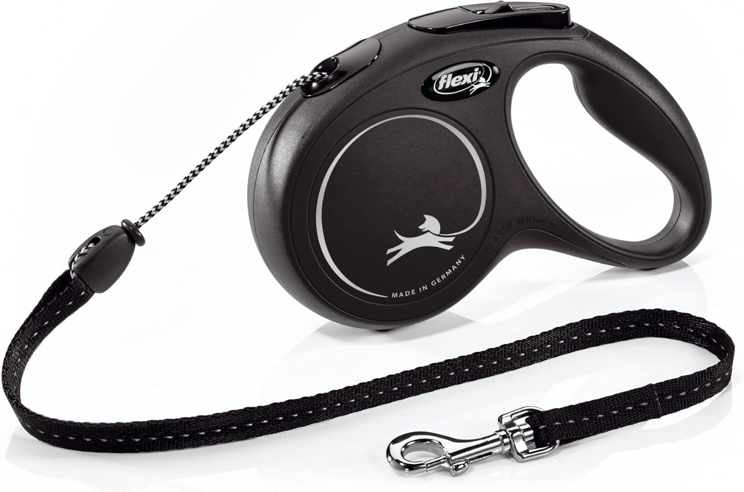 Flexi 26ft Retractable Dog Leash Medium Black Premium Quality Safety Control