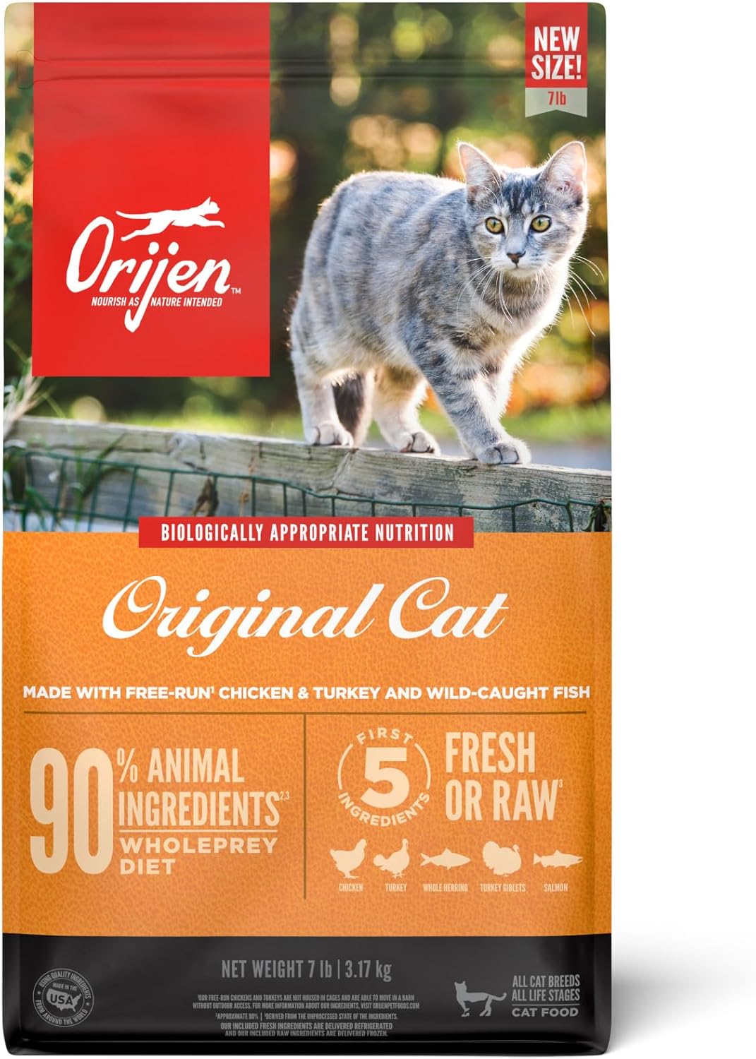 Grain Free High Protein Premium Dry Cat Food Original Recipe 12Lb Bag