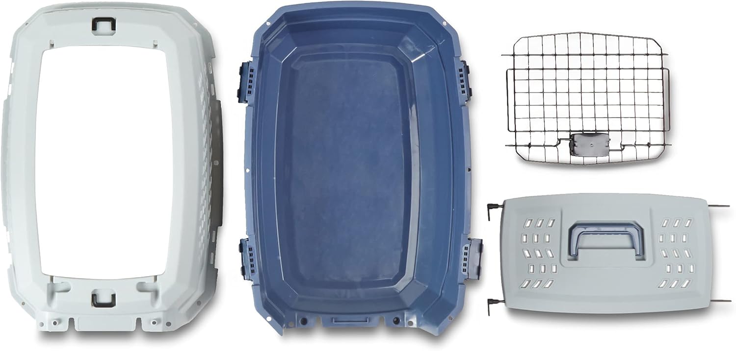 Pet, Cat, Dog Travel Carrier, 23" 2-Door Top-Load Hard-Sided Portable Dog Kennel