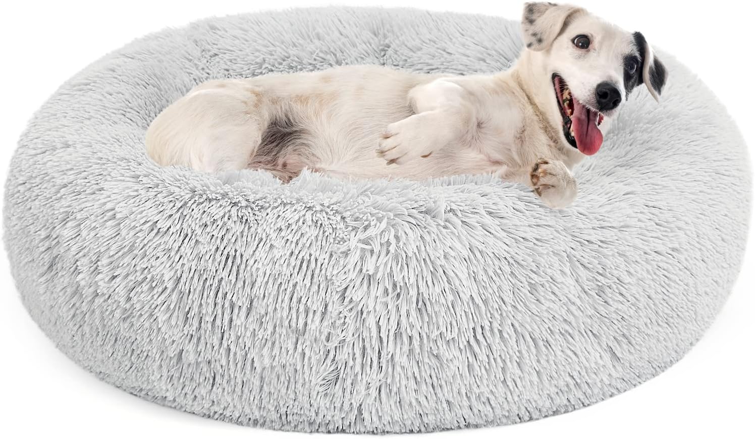 Dog Bed Comfortable Donut Cuddler Round Pet Beds Ultra Soft Washable Dog