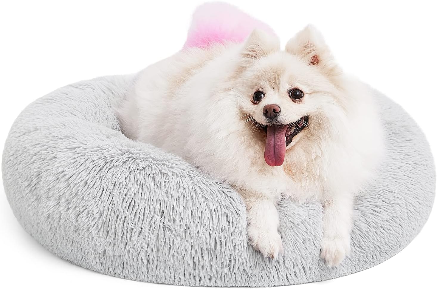 Dog Bed Comfortable Donut Cuddler Round Pet Beds Ultra Soft Washable Dog