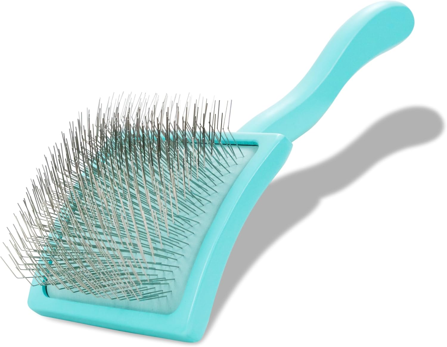 Chris Christensen Big G Dog Slicker Brush for Grooming, GroomGrip Coating, Coral