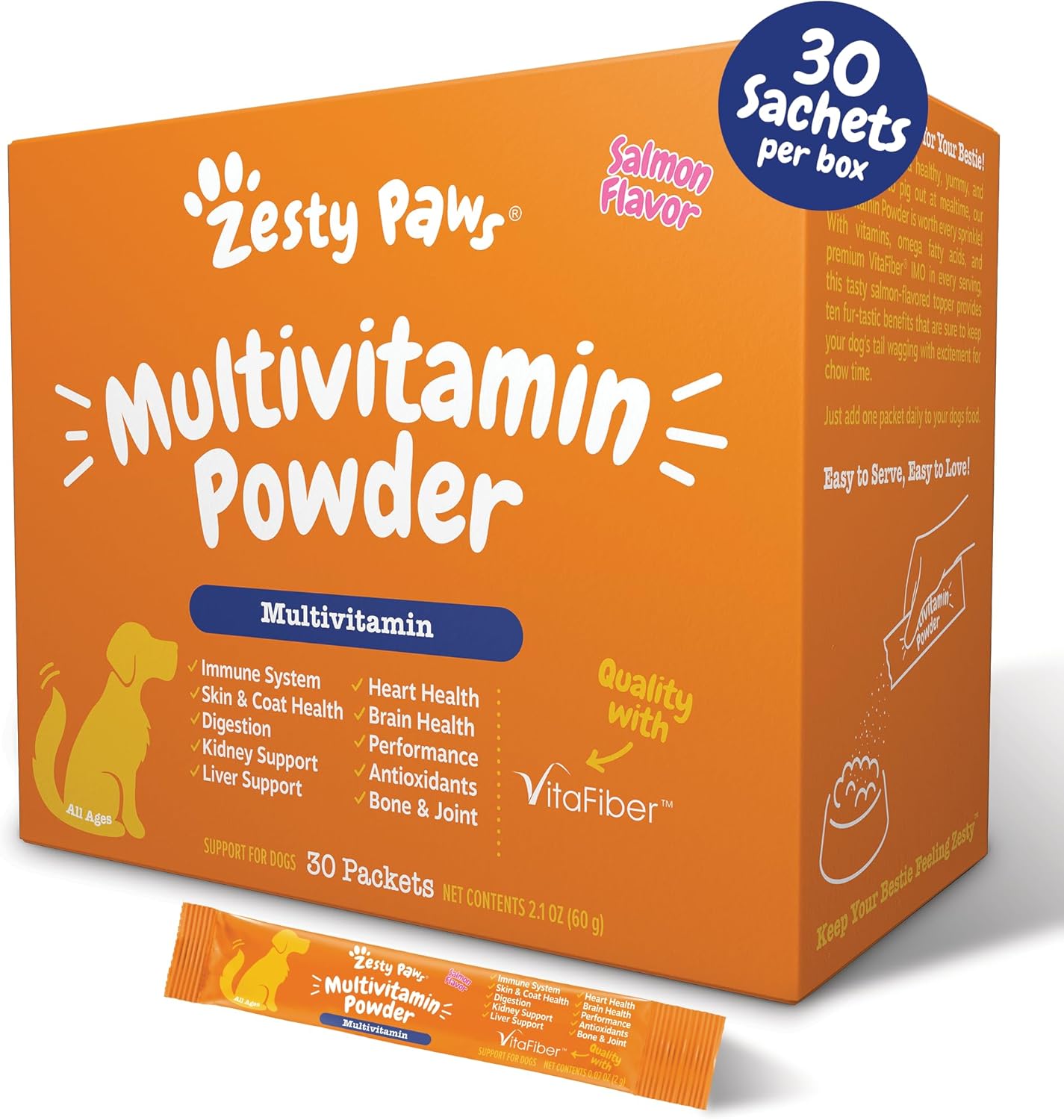 Zesty Paws 90 Probiotics for Dogs Digestive Enzymes for Gut Flora Pumpkin