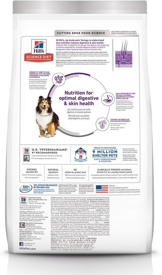 Hill's Science Diet Adult Sensitive Stomach & Sensitive Skin Chicken Recipe 30lb