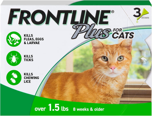 Cat Flea and Tick Treatment- Frontline Plus For Cats & Kitten
