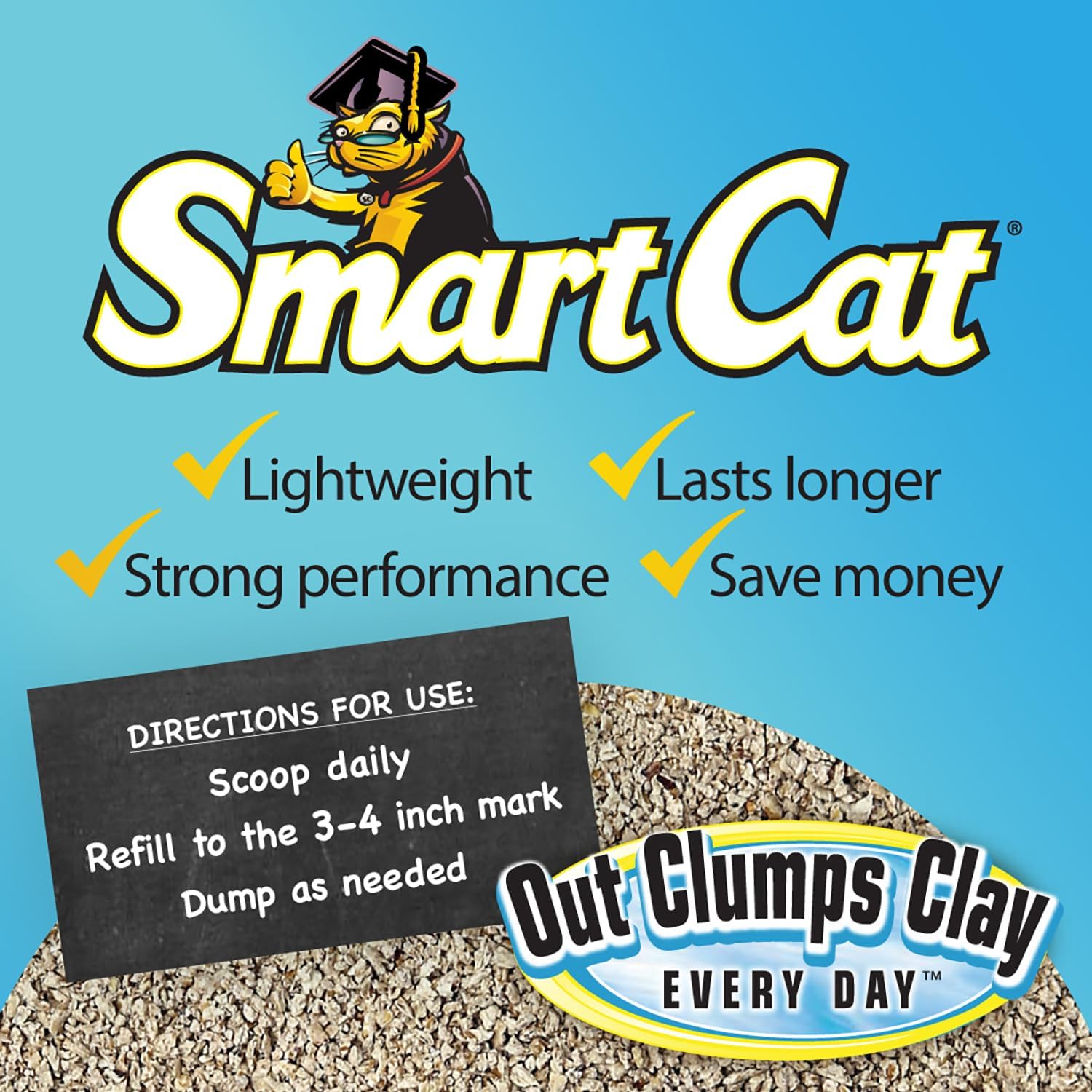 20 lb Unscented Clumping Cat Litter Made from Grass - Biodegradable & Safe