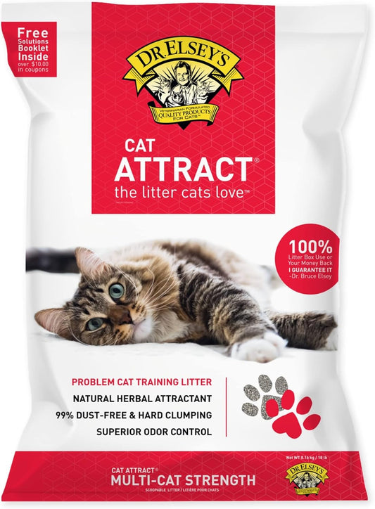 2 Pack Dr. Elsey's Precious Cat Multi-Cat Clumping Unscented Clay Cat Litter