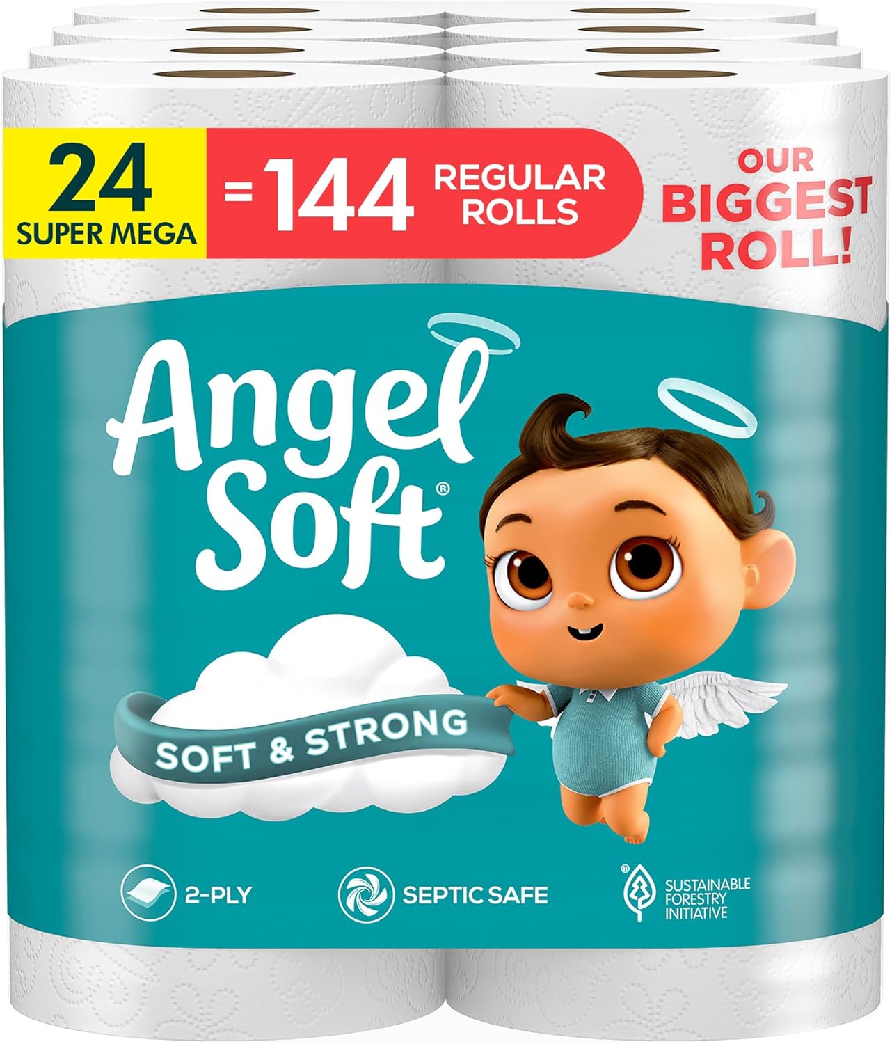 Angel Soft Toilet Paper Mega Count 16
