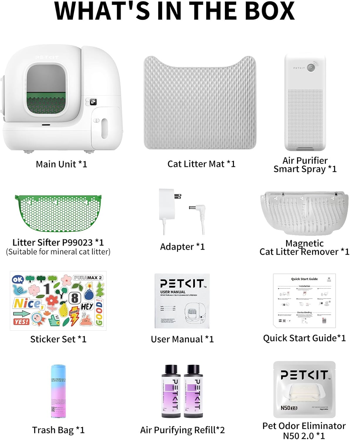 PETKIT PuraMAX 2 Automatic Smart Cat Litter Box Self-Cleaning Cat Litter Box