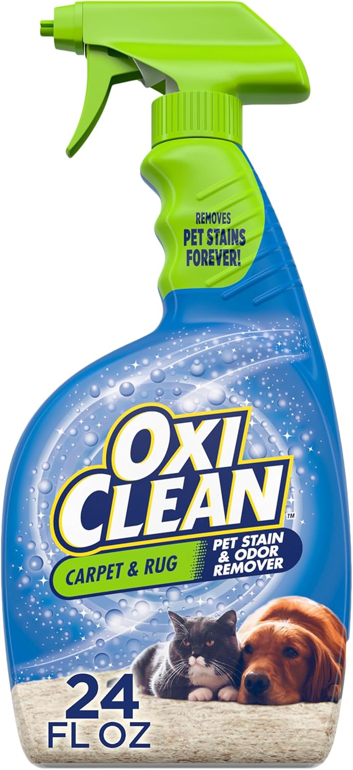 Carpet and Rug Cleaner, Pet Stain and Odor Remover Spray, 24 Fl Oz