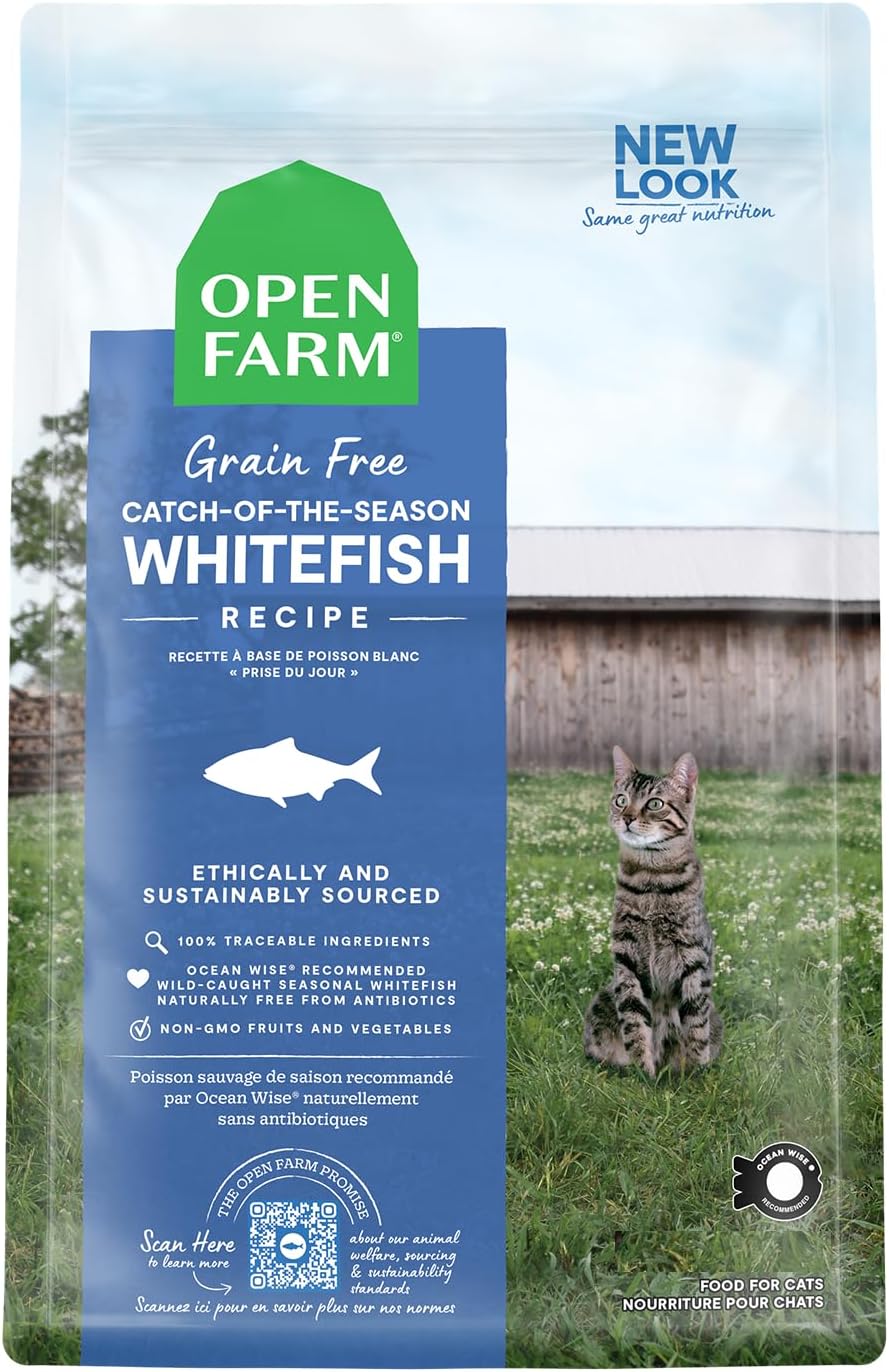 Open Farm Turkey Chicken Cat Food 4lb Grain Free Crunchy Recipe