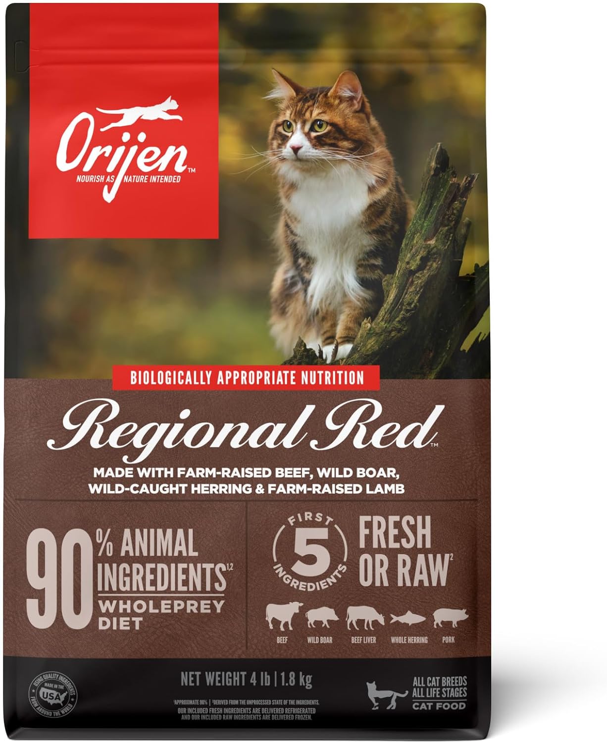 Grain Free High Protein Premium Dry Cat Food Original Recipe 12Lb Bag
