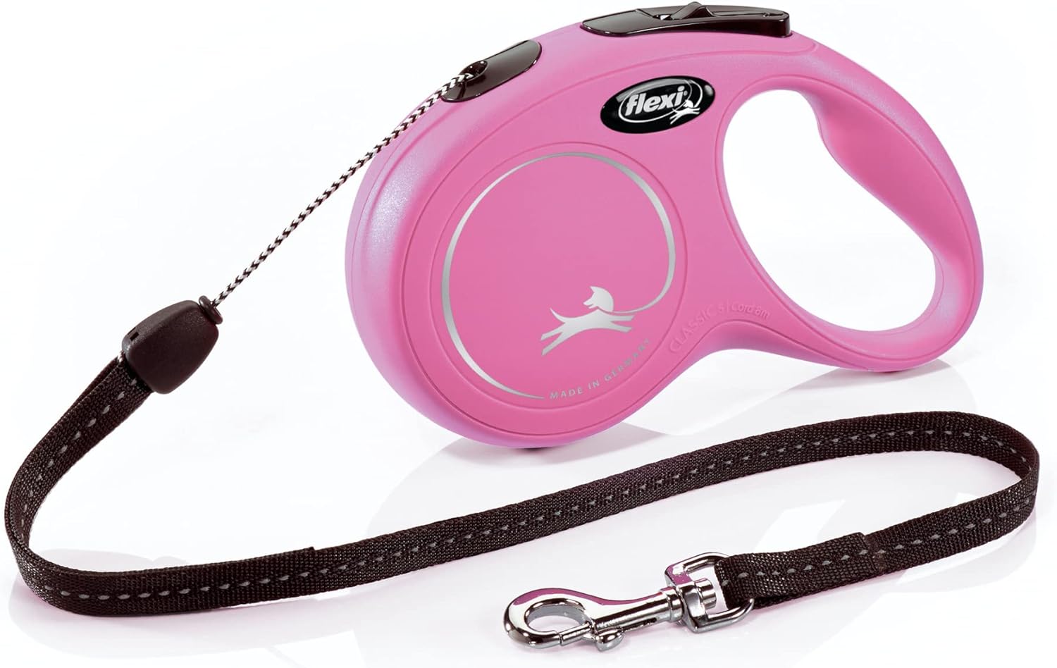Flexi 26ft Retractable Dog Leash Medium Black Premium Quality Safety Control