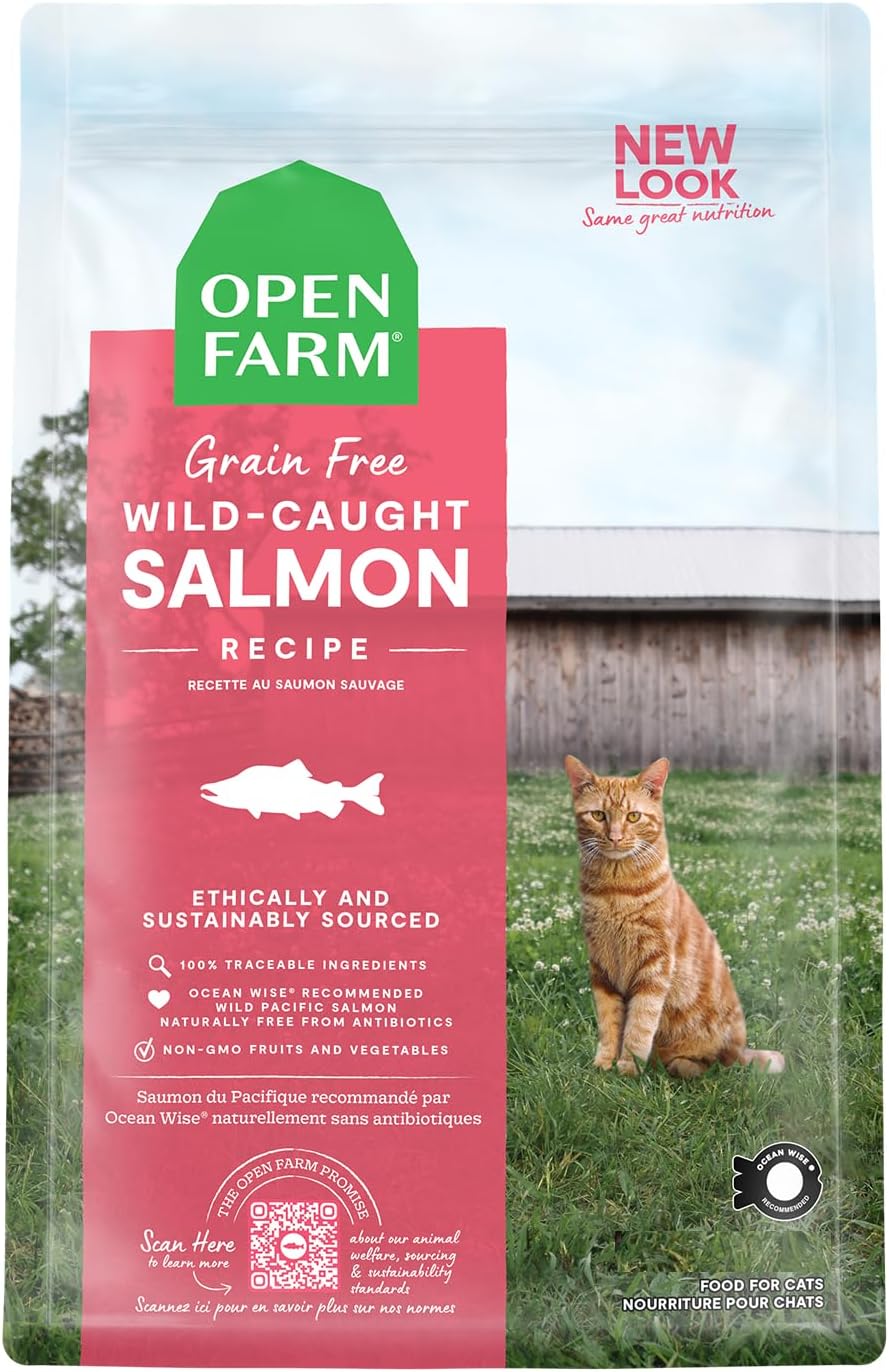 Open Farm Turkey Chicken Cat Food 4lb Grain Free Crunchy Recipe