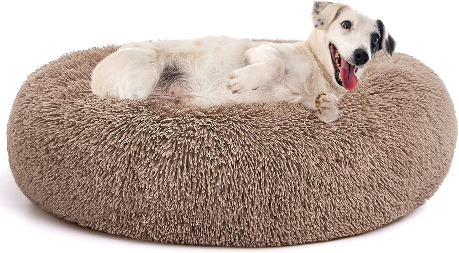 Dog Bed Comfortable Donut Cuddler Round Pet Beds Ultra Soft Washable Dog