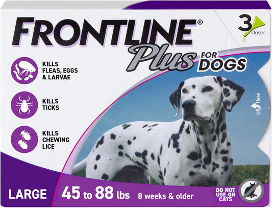 Frontline Plus Large Dogs 45-88 lbs Flea & Tick