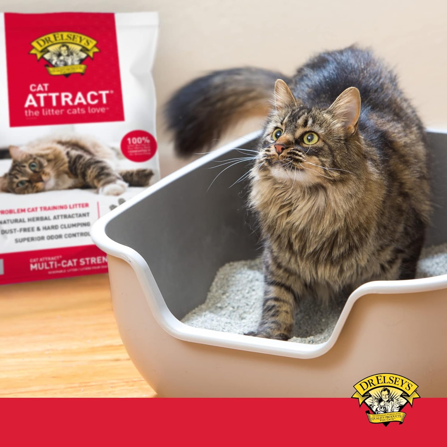 2 Pack Dr. Elsey's Precious Cat Multi-Cat Clumping Unscented Clay Cat Litter